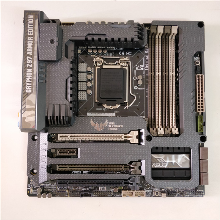 New ASUS GRYPHON Z97 ARMOR EDITION Intel Z97 LGA1150 HDMI DVI DP Motherboard - Click Image to Close